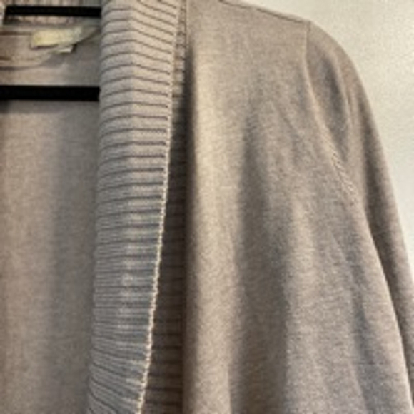 Women's Joan Vass Studio Beige Cardigan Size L - Picture 2 of 6